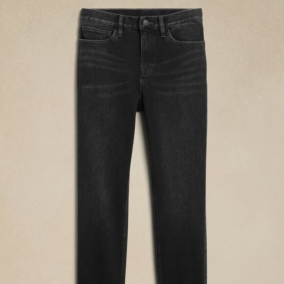 Banana Republic Straight Traveler Jean size 34/34 Black Wash - Picture 2 of 5